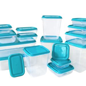 Bộ 17 hộp thực phẩm nhựa chữ nhật Biohome