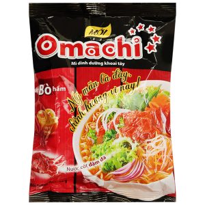 Mì khoai tây Omachi xốt bò hầm gói 80g